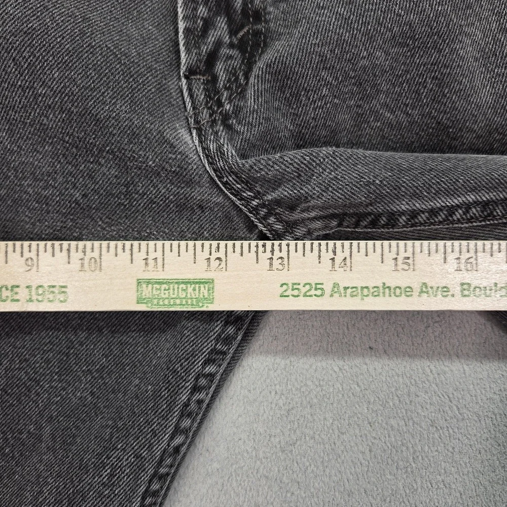 Levis 550 Jeans Mens Black Relaxed Fit Tapered Leg Zip Faded Denim‎ fits 32x30